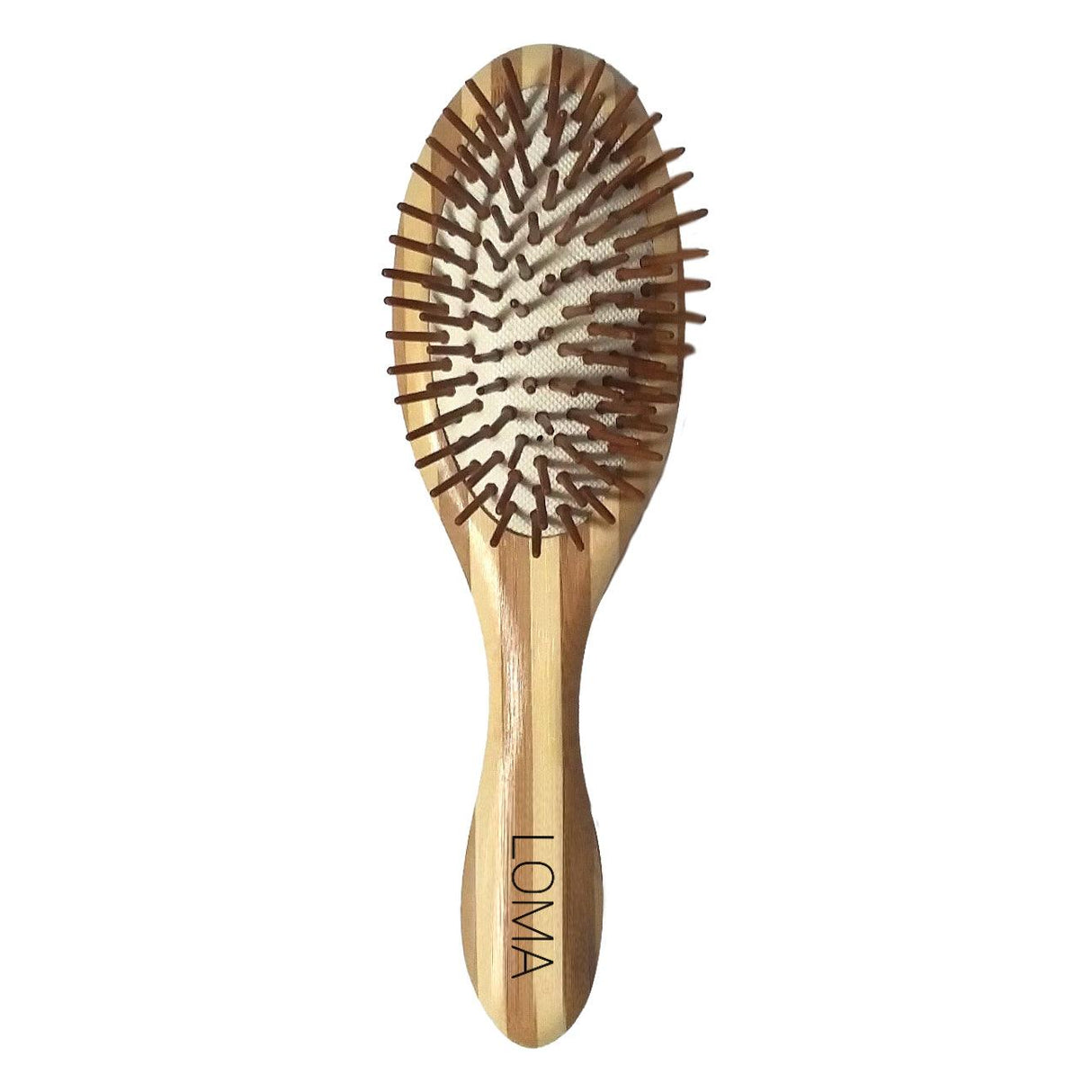 Brosse plate ovale en bambou